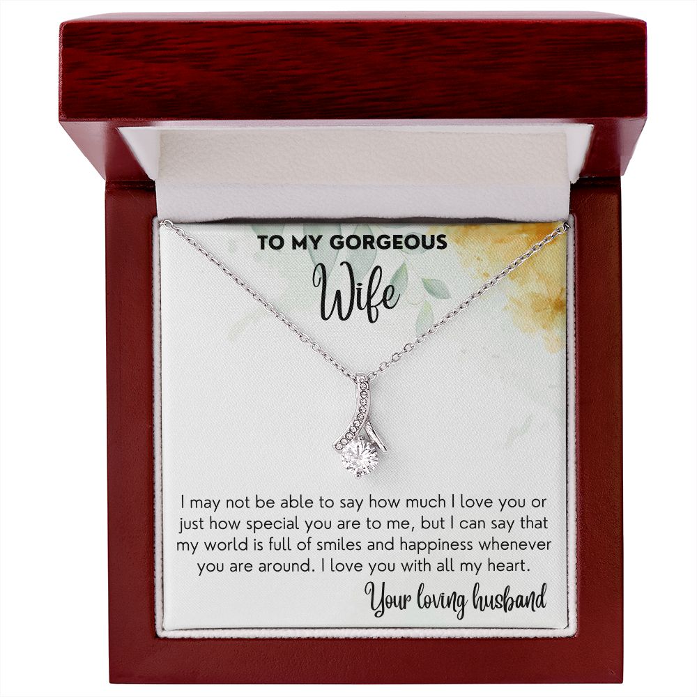 World Full Of Smiles - Alluring beauty Necklace For Wife