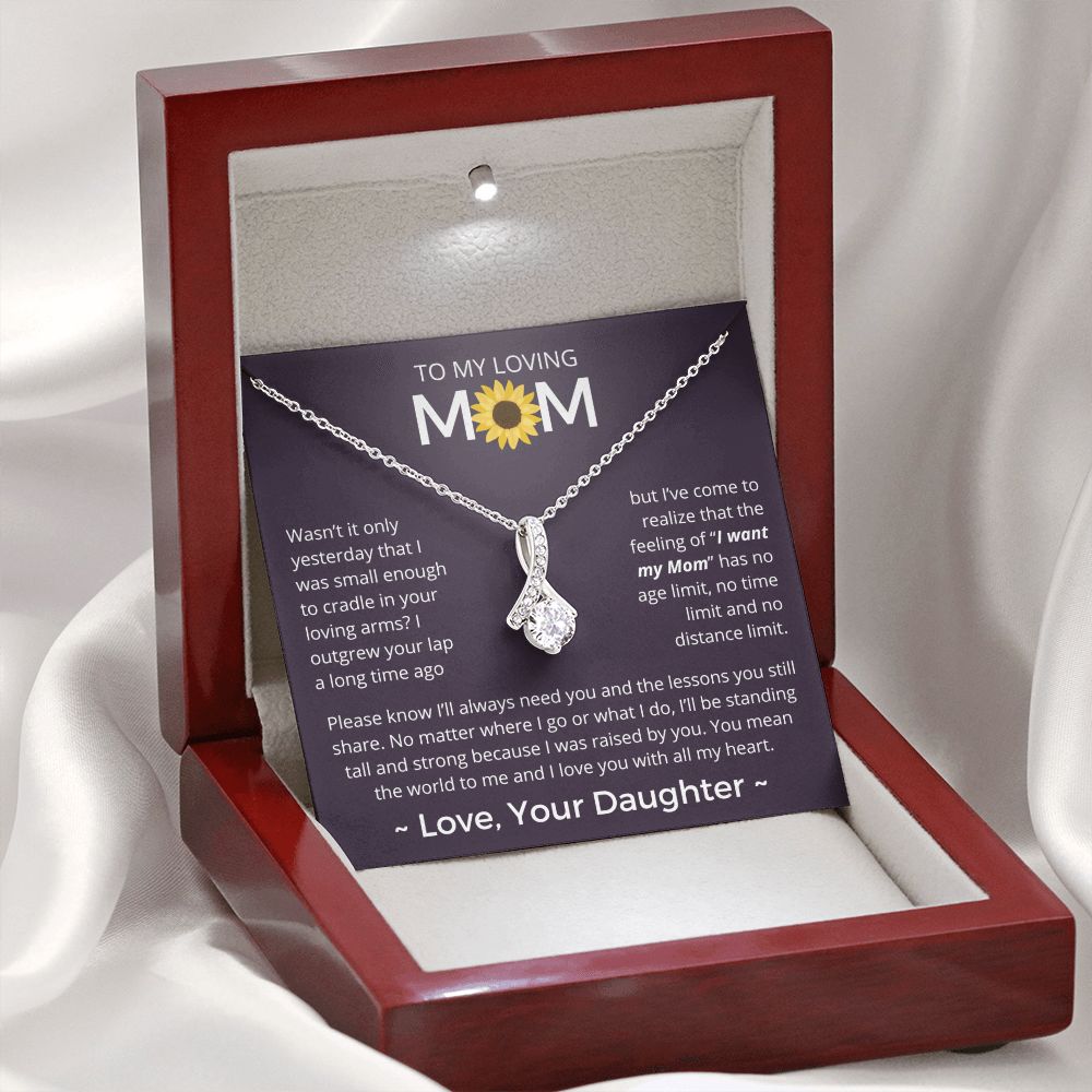 You Mean The World To Me - Alluring Beauty Necklace For Mom