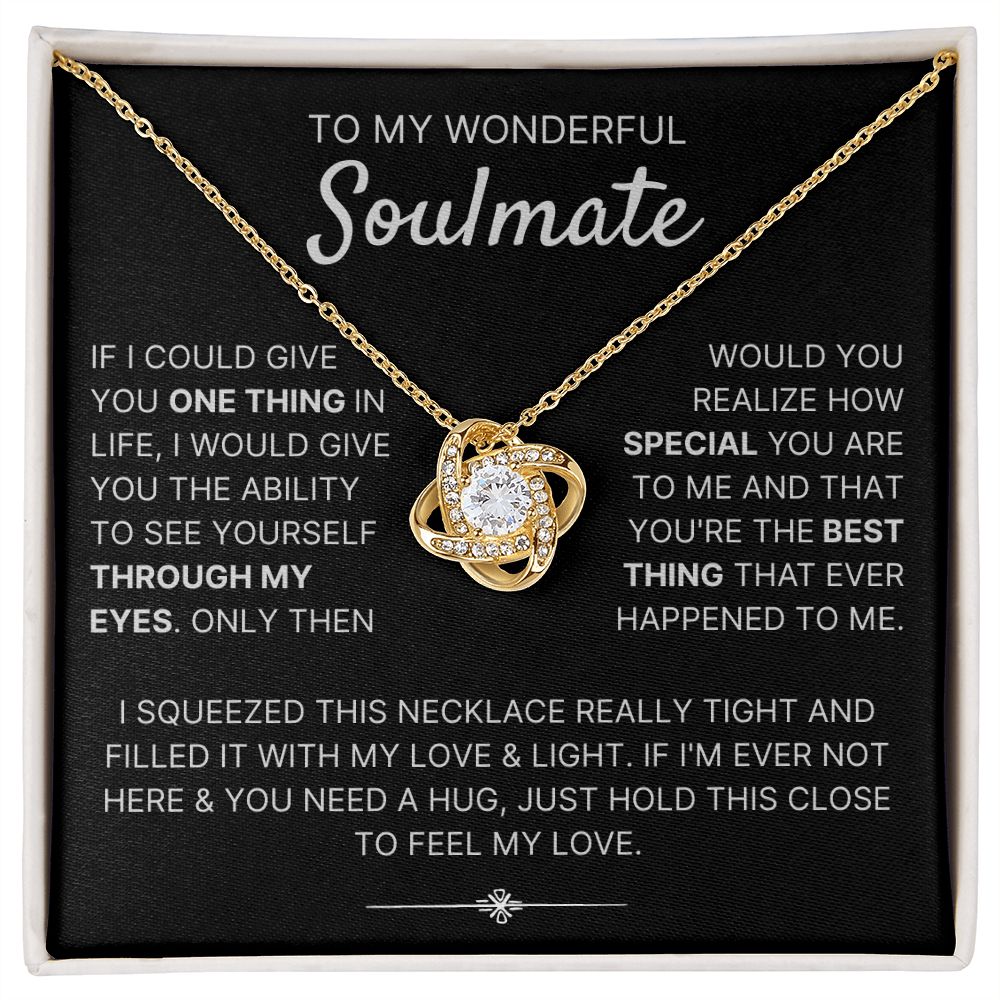Through My Eyes - Love Knot Necklace For Soulmate