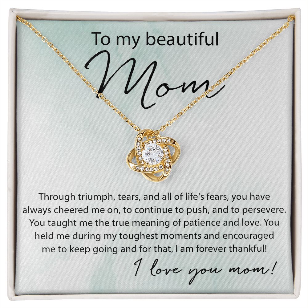 Patience And Love - Love Knot Necklace For Mom