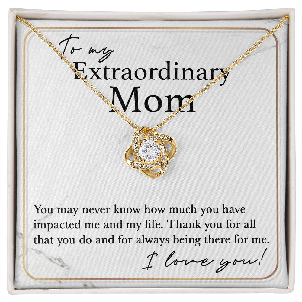 Always There For Me - Love Knot Necklace For Mom