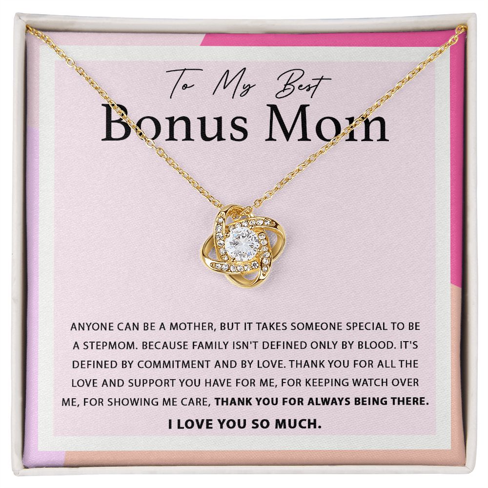 For Always Being There - Love Knot Necklace For Bonus Mom