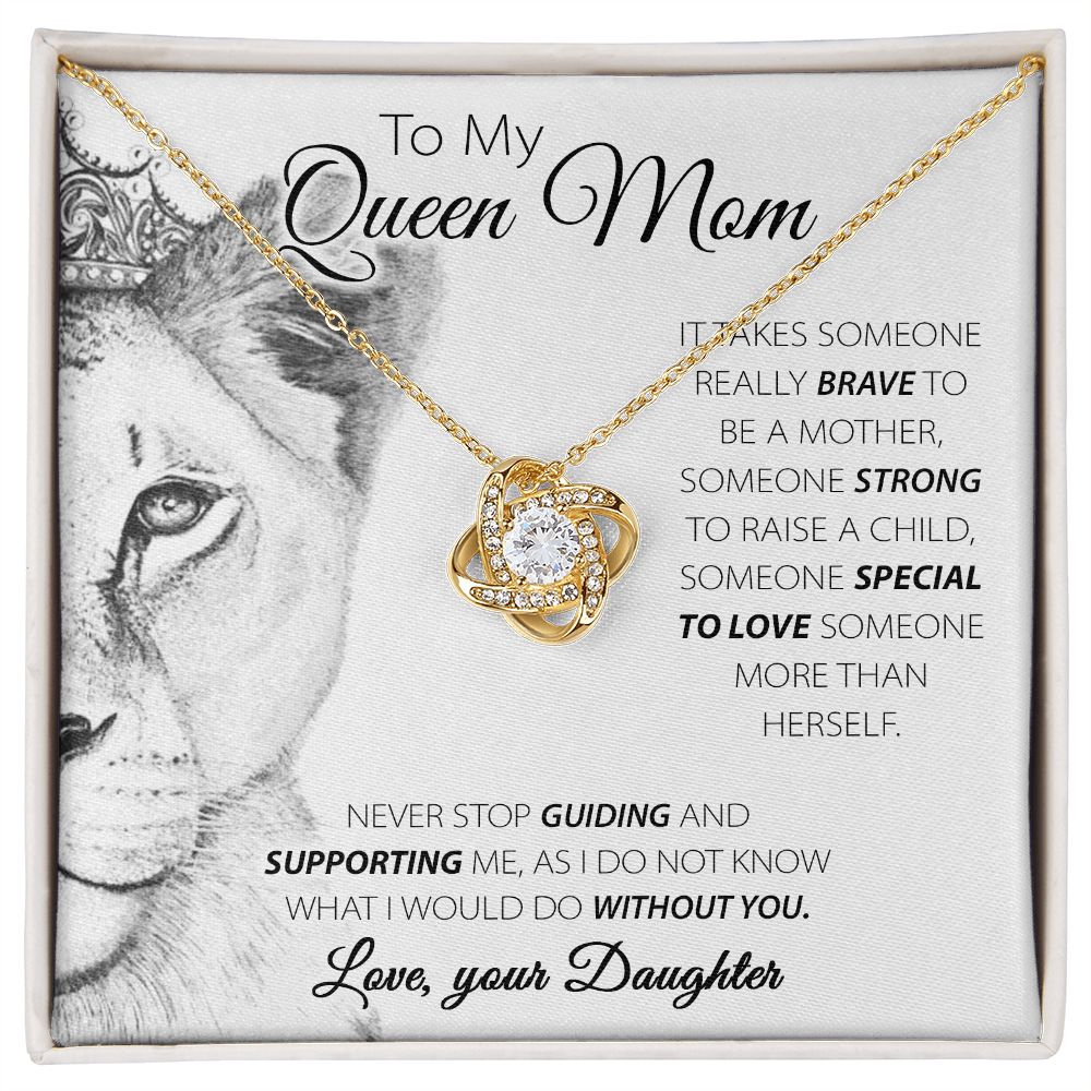 Queen Mom - Love Knot Necklace For Mom