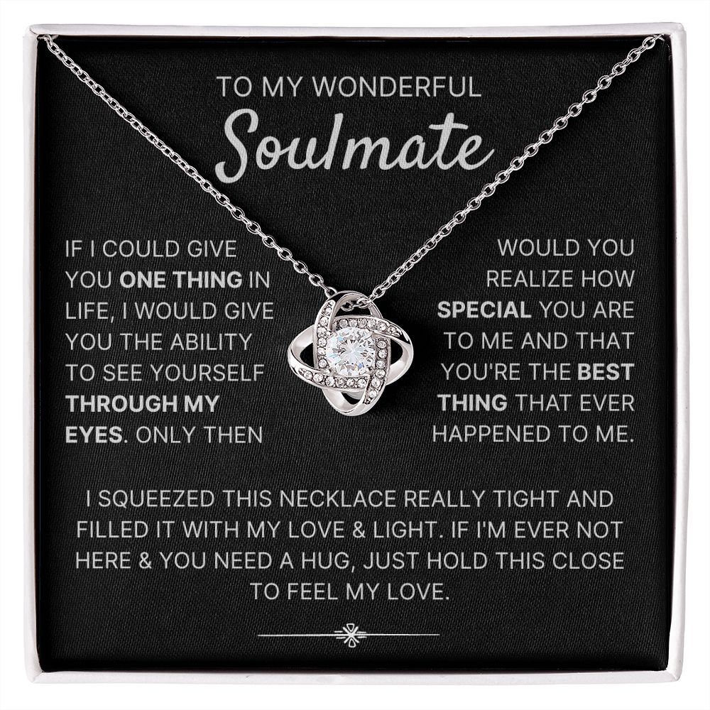 Through My Eyes - Love Knot Necklace For Soulmate