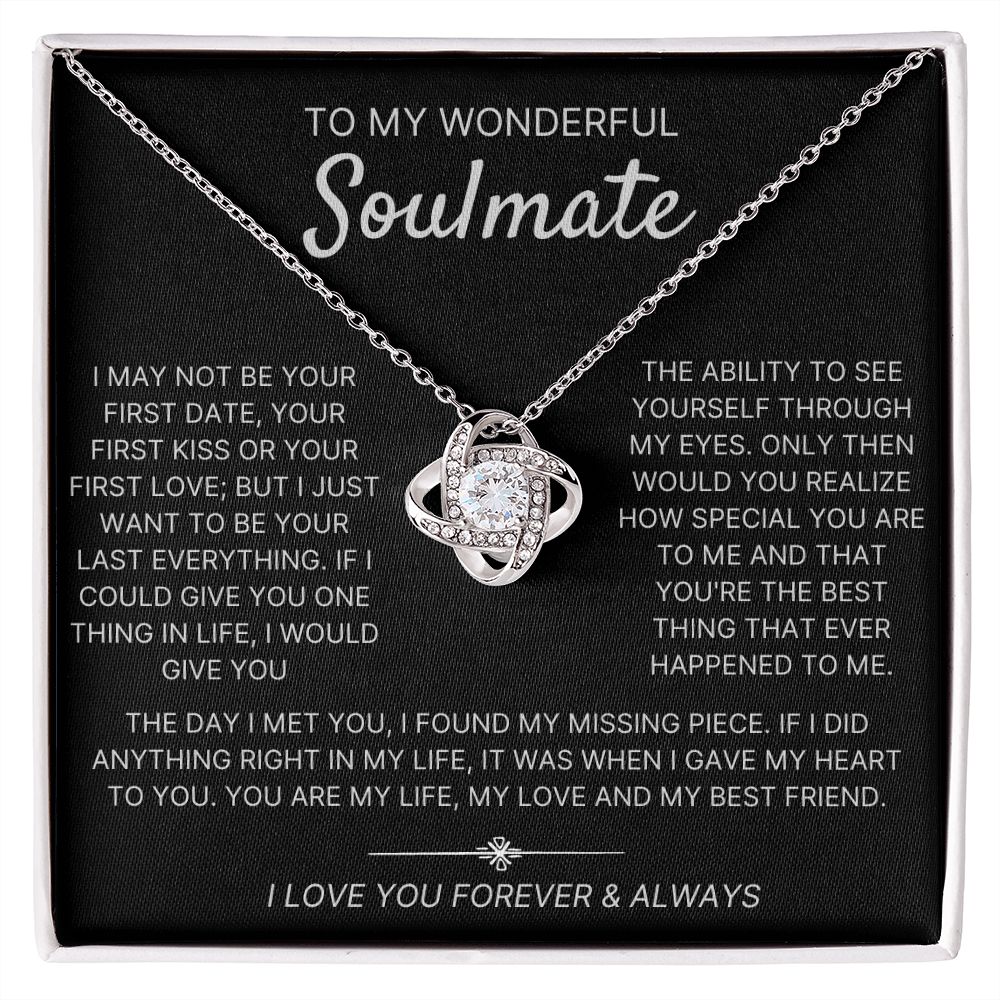 When I Gave My Heart To You - Love Knot Necklace For Soulmate