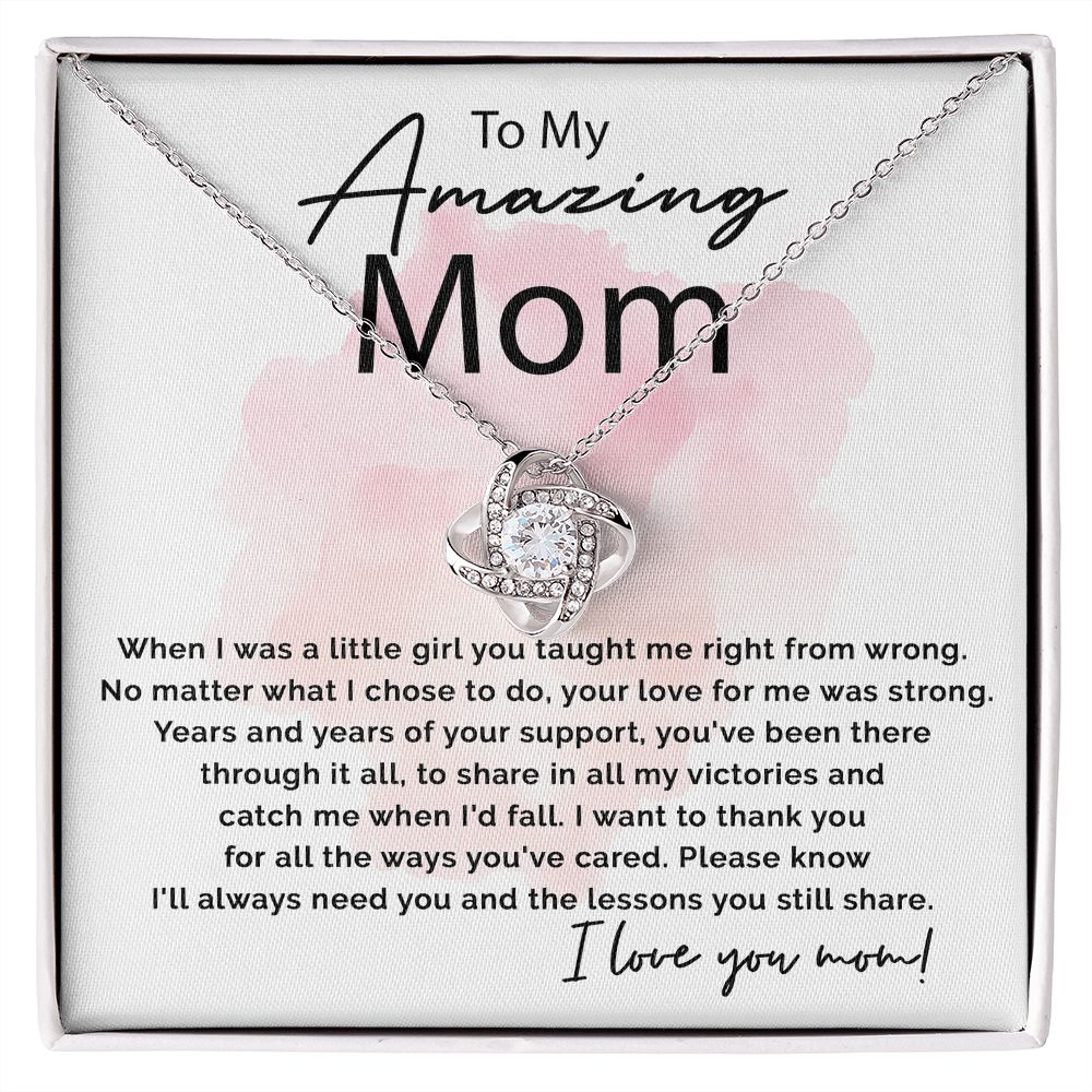 All The Ways You've Cared - Love Knot Necklace For Mom