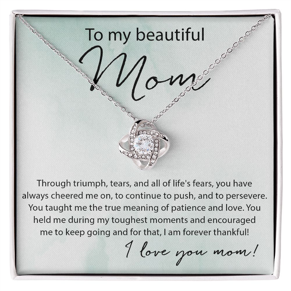 Patience And Love - Love Knot Necklace For Mom