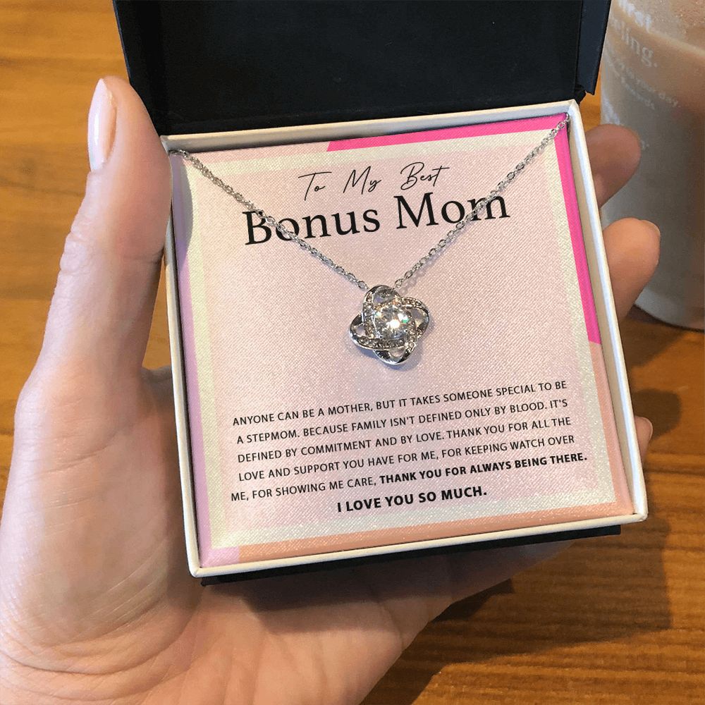 For Always Being There - Love Knot Necklace For Bonus Mom