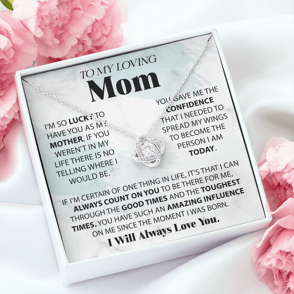Lucky To Have You - Love Knot Necklace For Mom