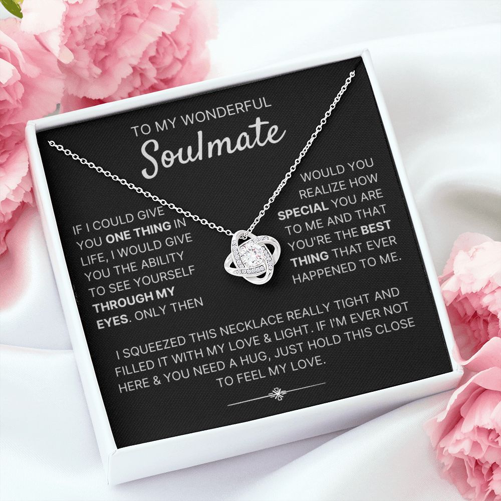 Through My Eyes - Love Knot Necklace For Soulmate