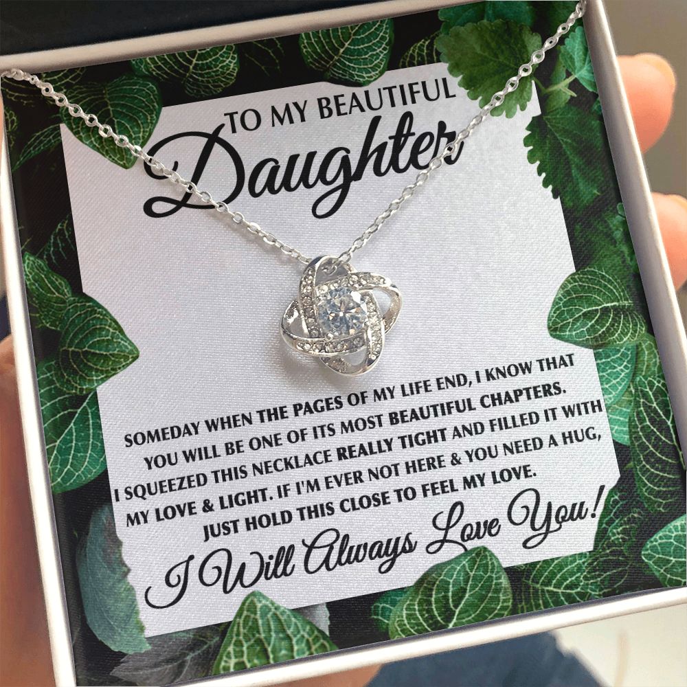 My Love & Light - Love Knot Necklace For Daughter