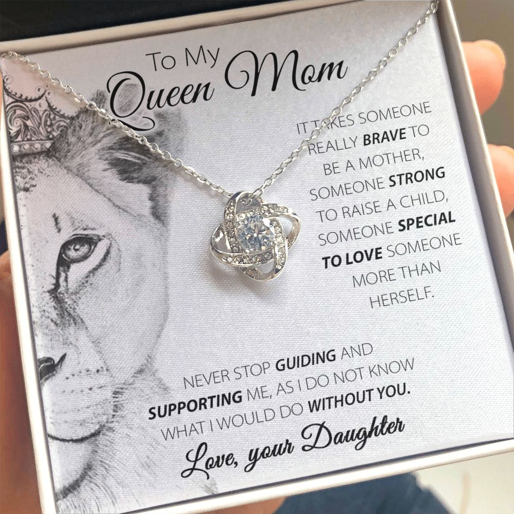 Queen Mom - Love Knot Necklace For Mom