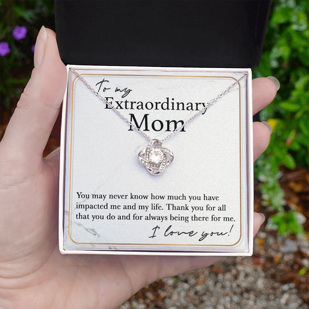 Always There For Me - Love Knot Necklace For Mom