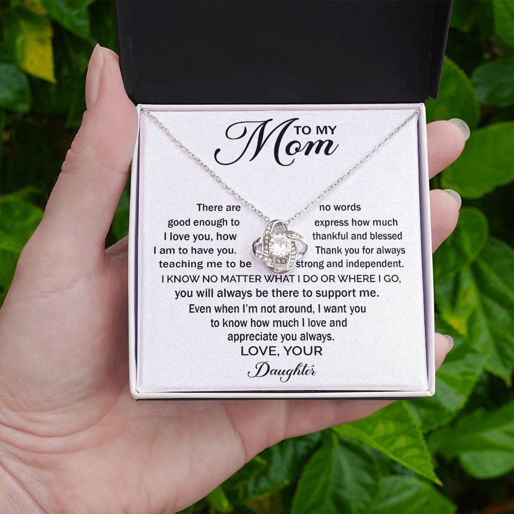 Appreciate You Always - Love Knot Necklace For Mom