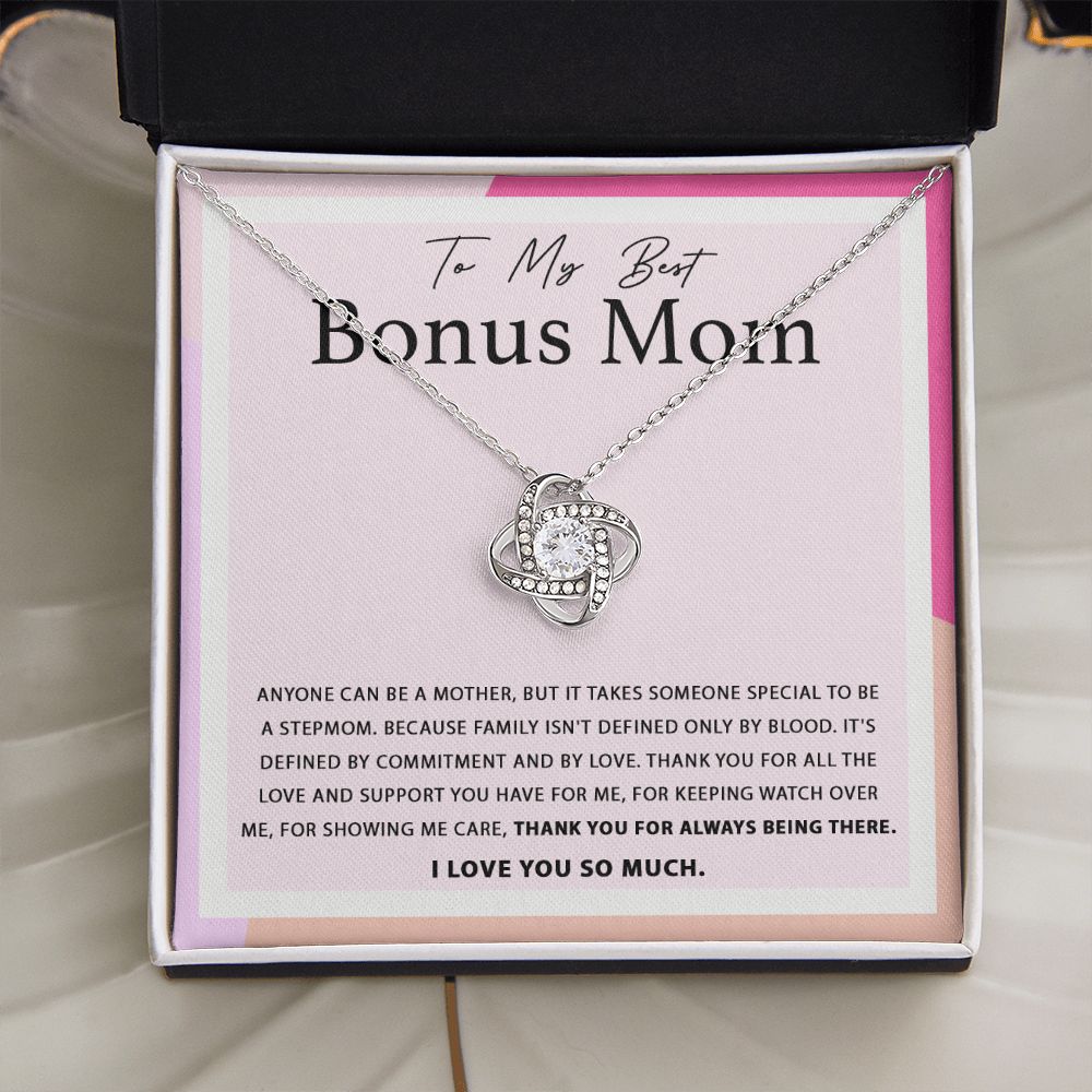 For Always Being There - Love Knot Necklace For Bonus Mom