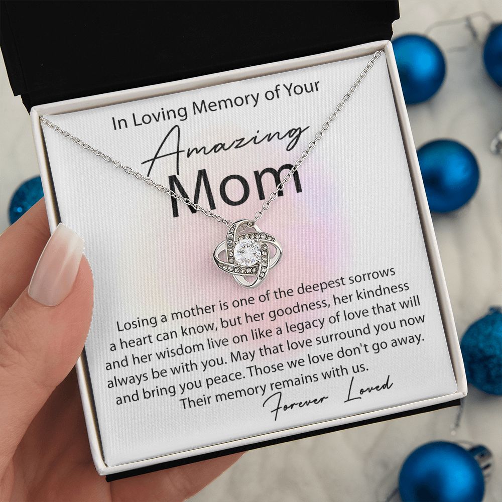 Love Knot Necklace In Memory Of Mom
