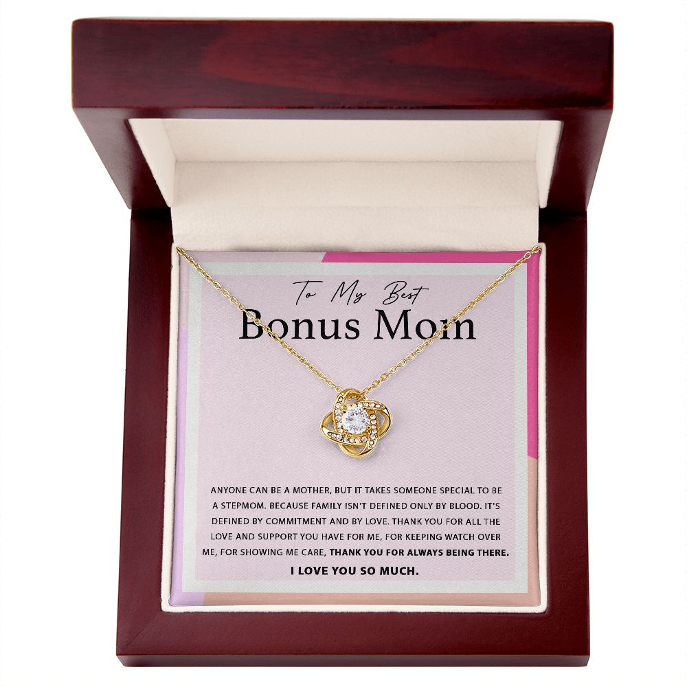 For Always Being There - Love Knot Necklace For Bonus Mom