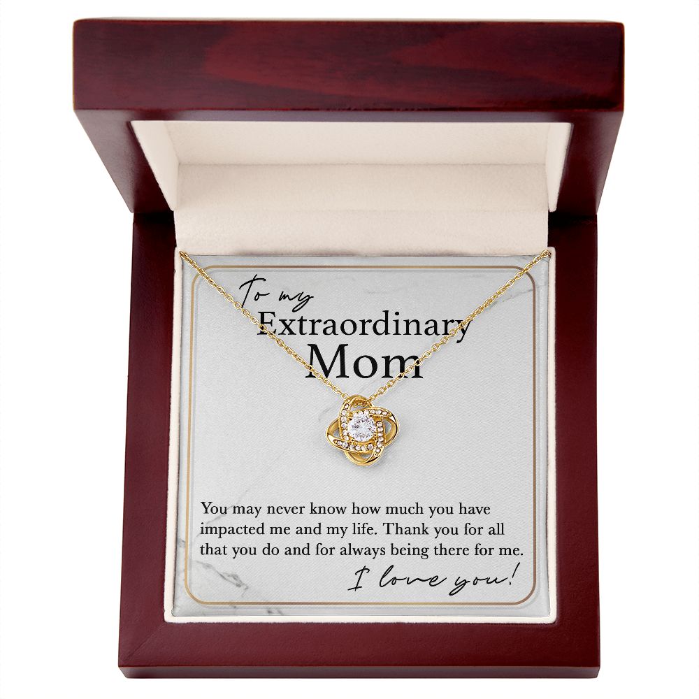 Always There For Me - Love Knot Necklace For Mom