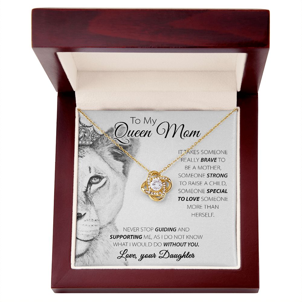Queen Mom - Love Knot Necklace For Mom