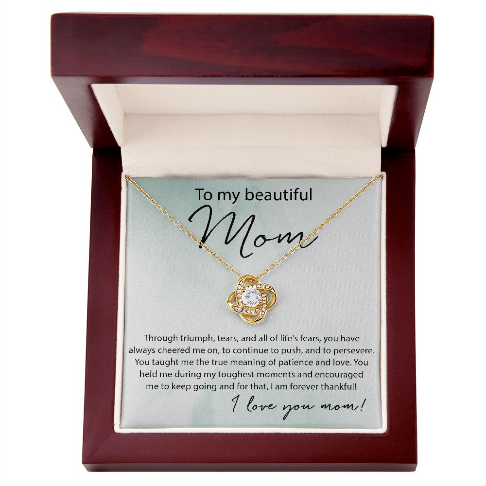 Patience And Love - Love Knot Necklace For Mom