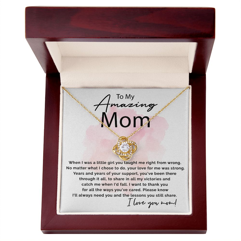 All The Ways You've Cared - Love Knot Necklace For Mom