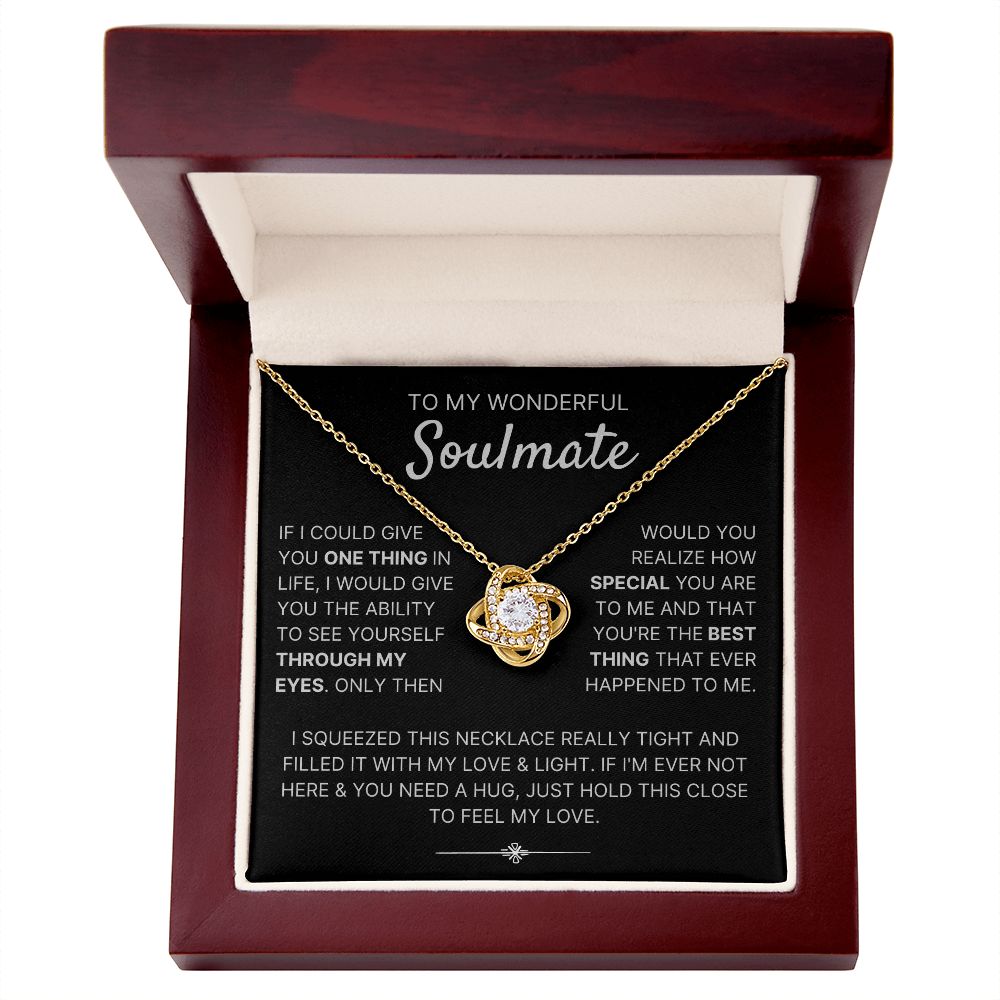 Through My Eyes - Love Knot Necklace For Soulmate