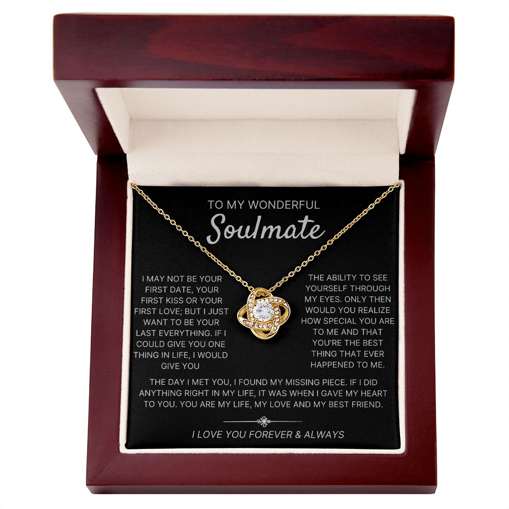 When I Gave My Heart To You - Love Knot Necklace For Soulmate