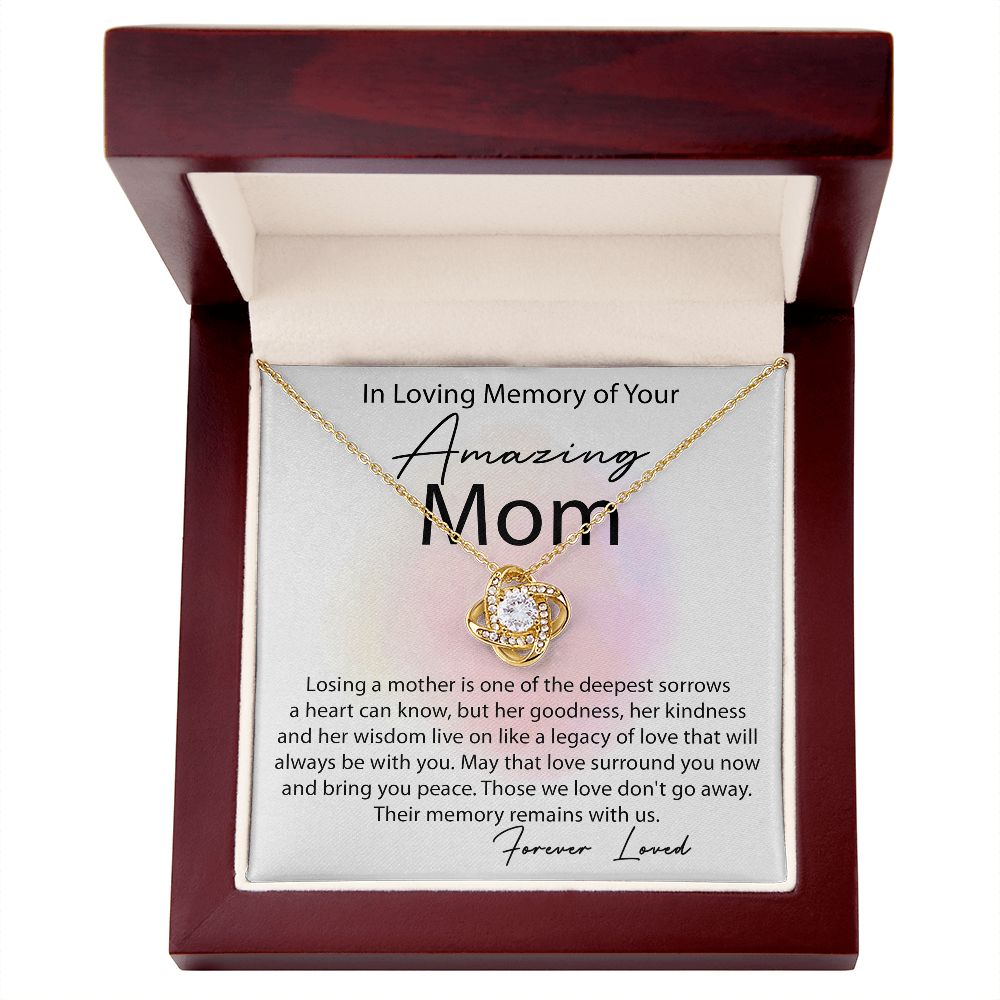 Love Knot Necklace In Memory Of Mom