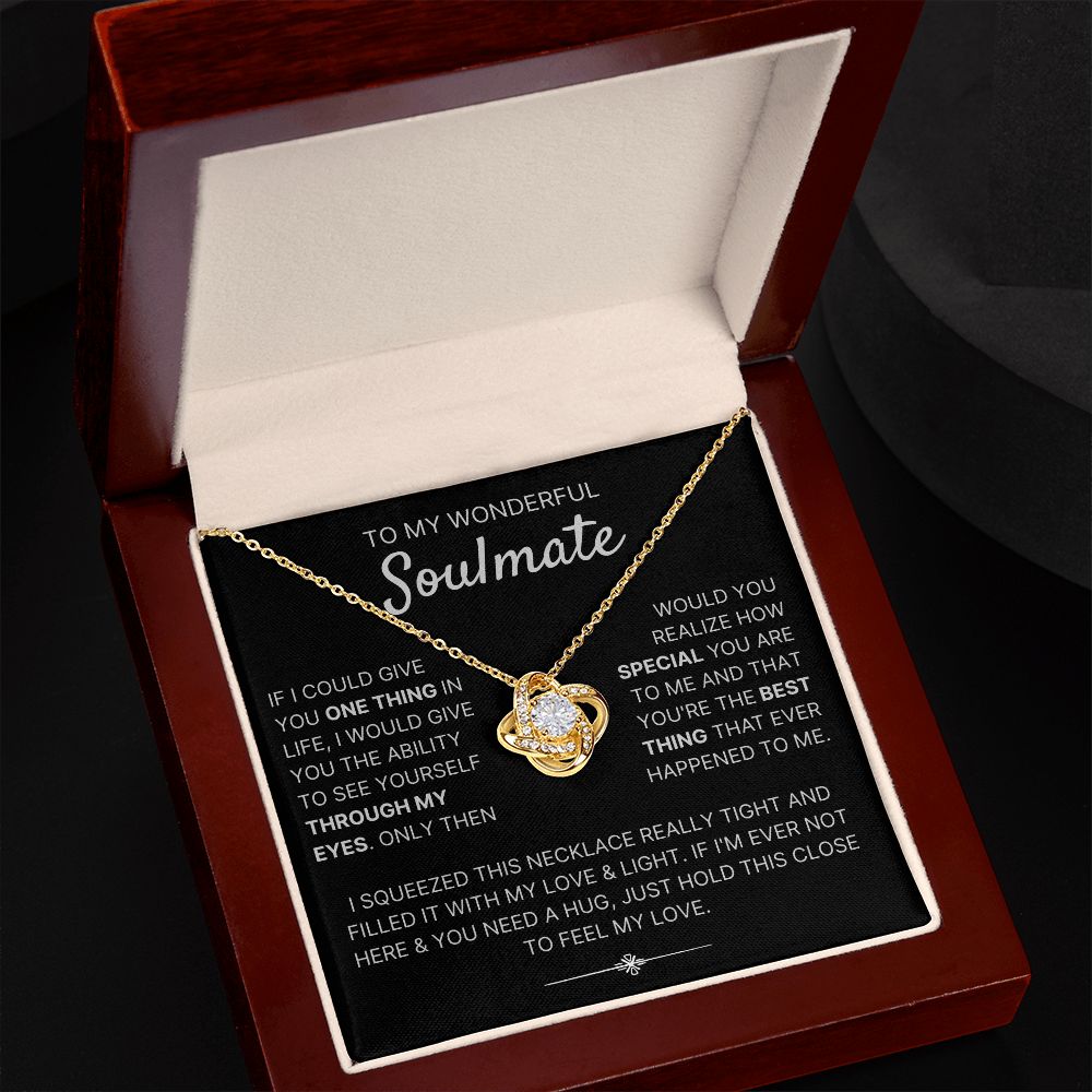 Through My Eyes - Love Knot Necklace For Soulmate