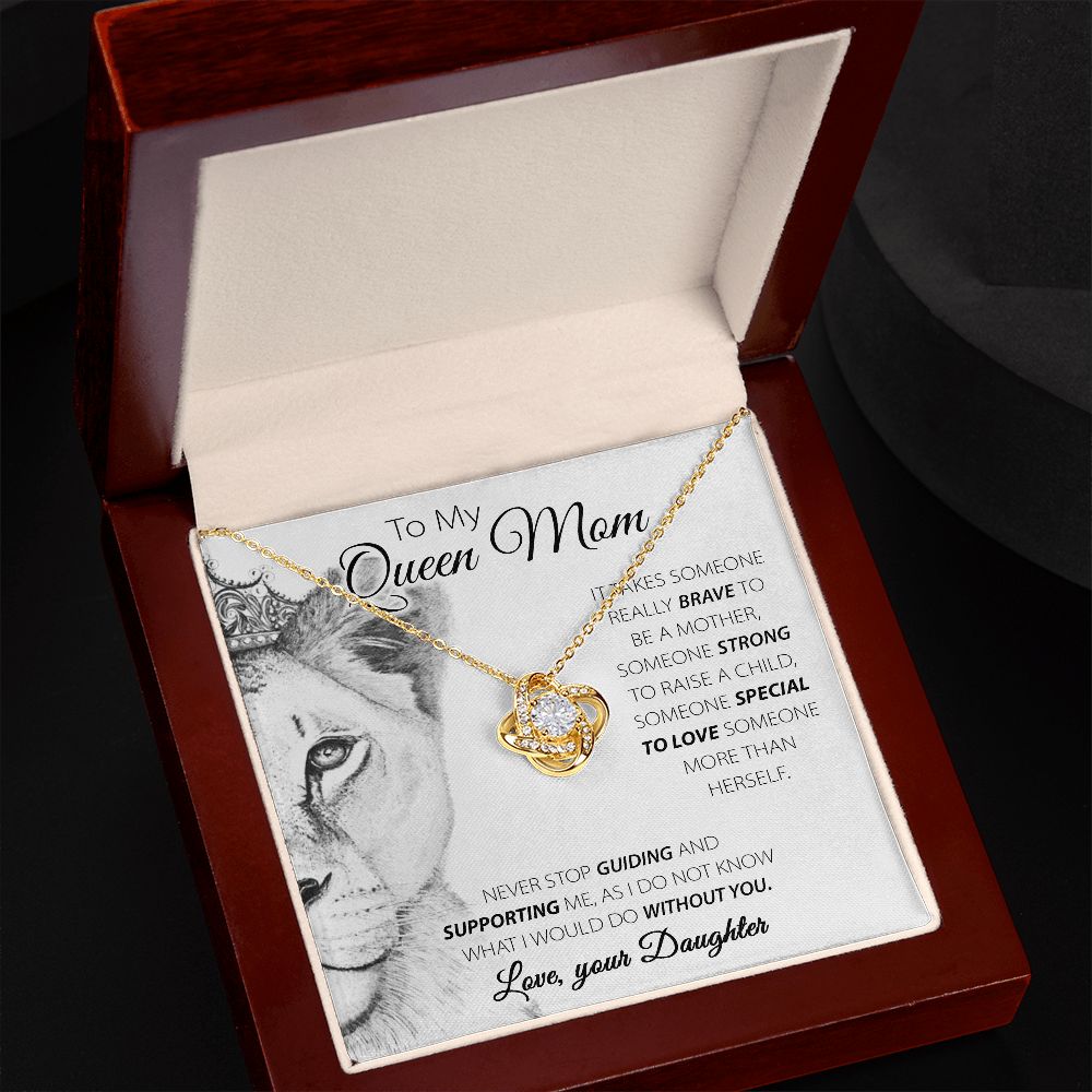 Queen Mom - Love Knot Necklace For Mom