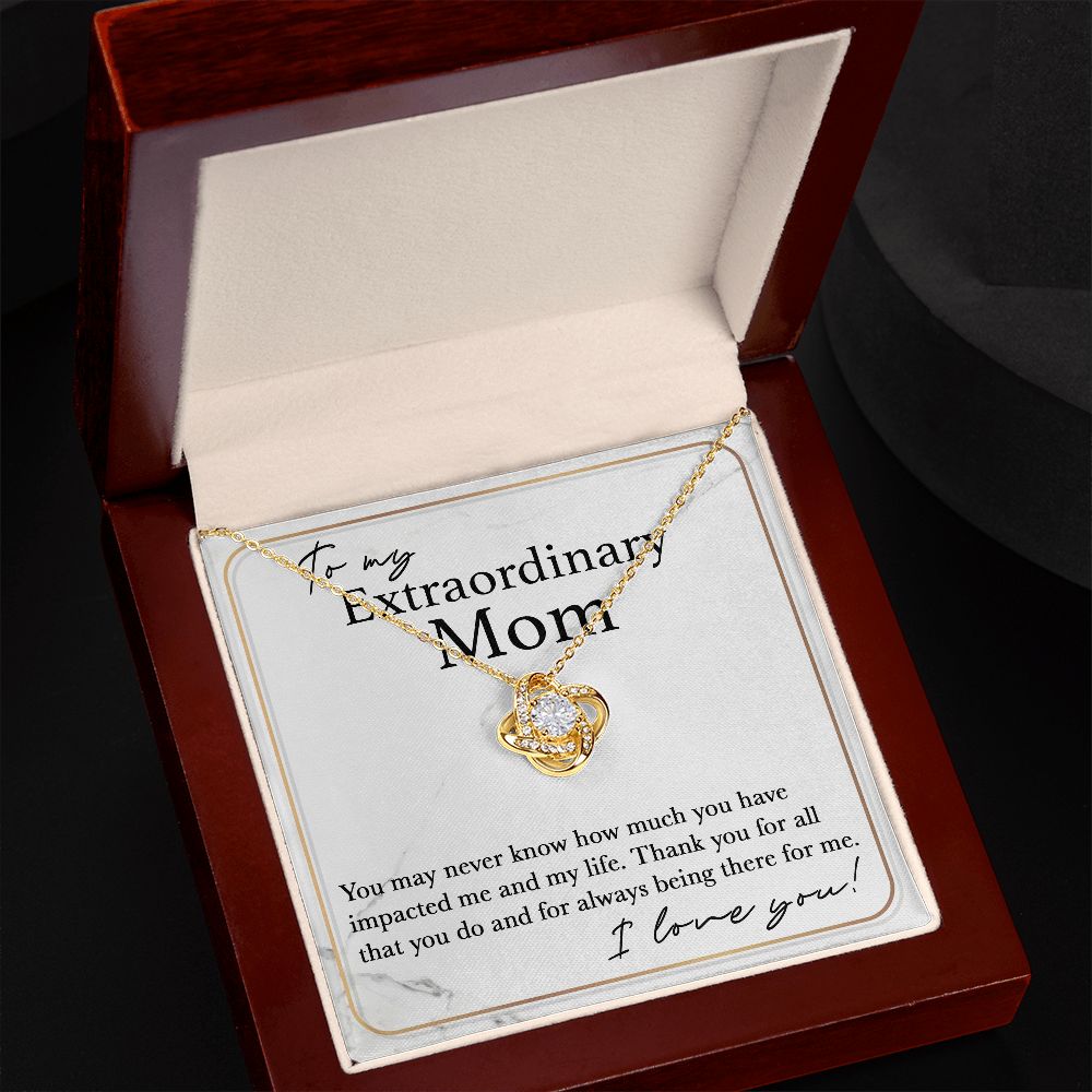 Always There For Me - Love Knot Necklace For Mom