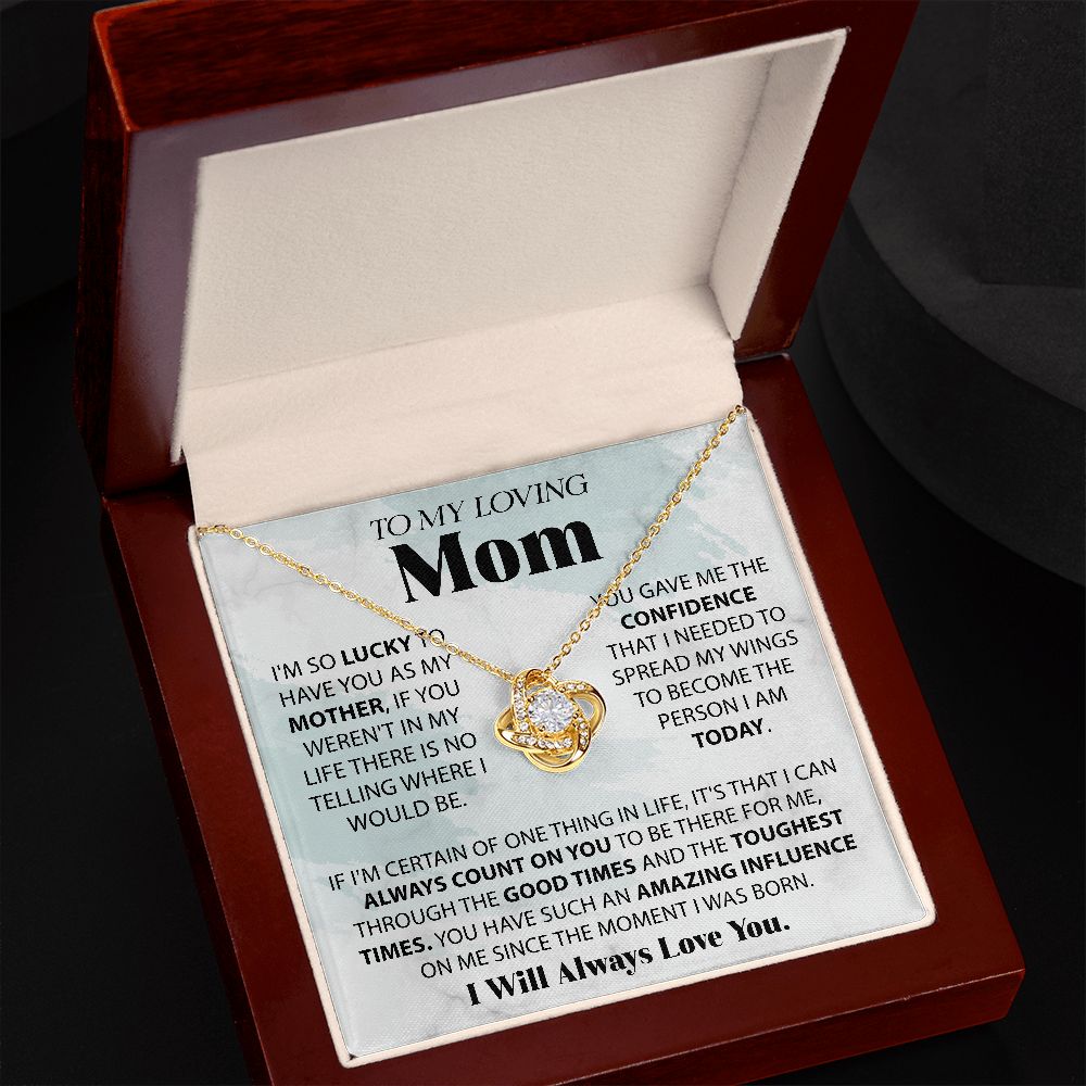 Lucky To Have You - Love Knot Necklace For Mom