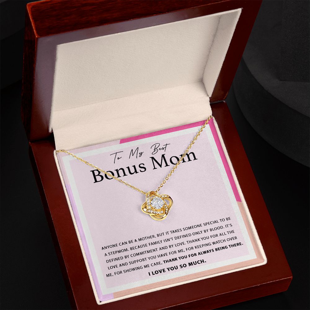 For Always Being There - Love Knot Necklace For Bonus Mom