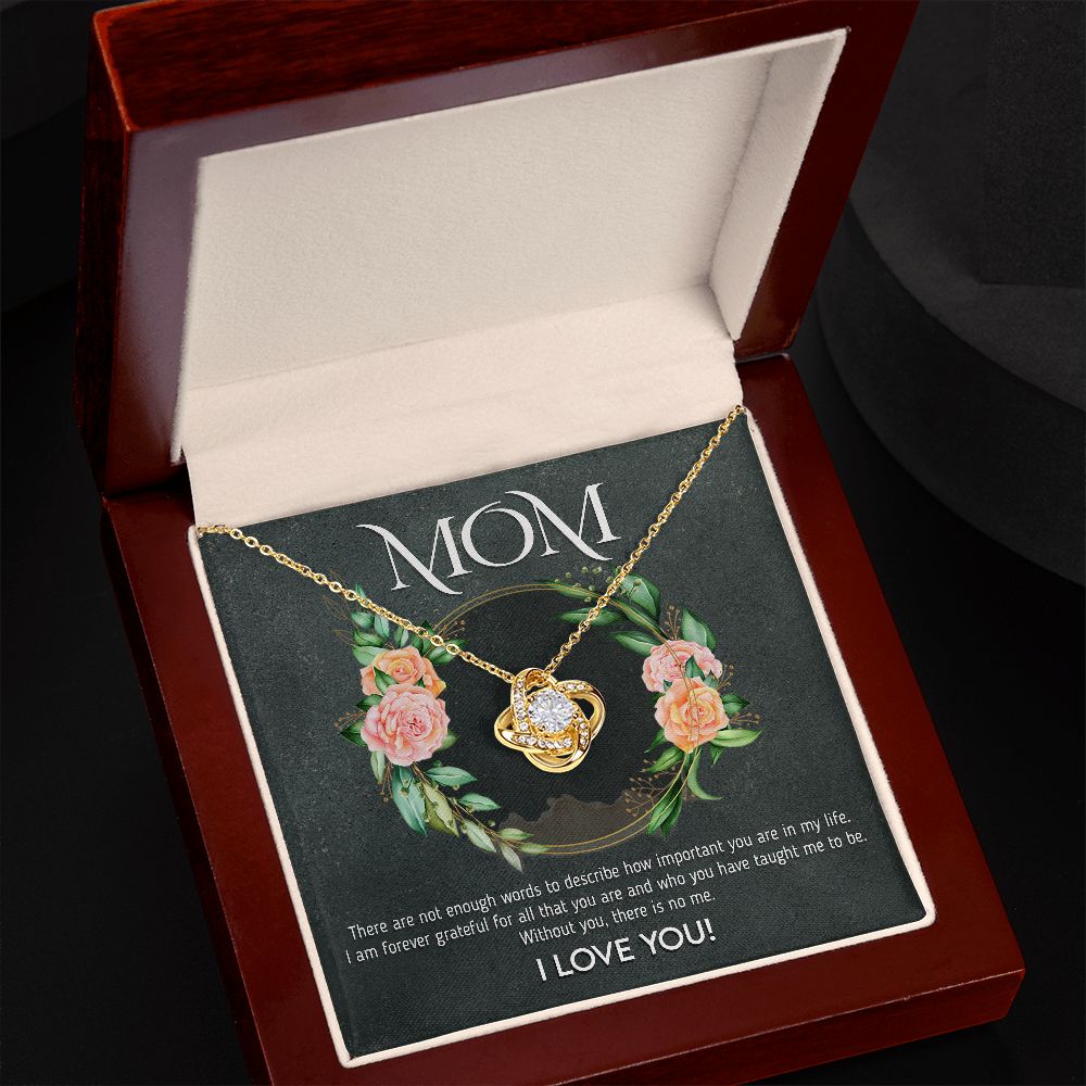 Not Enough Words - Love Knot Necklace For Mom