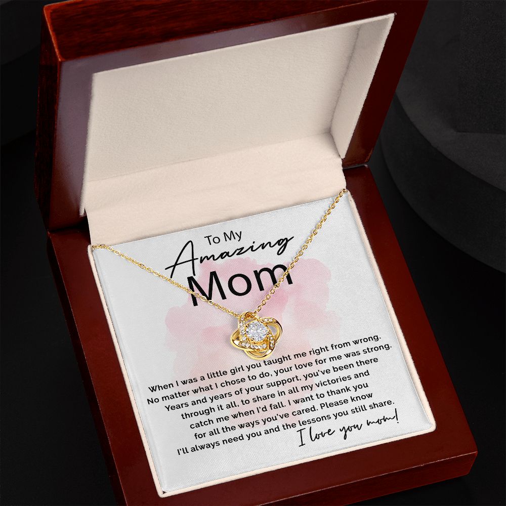 All The Ways You've Cared - Love Knot Necklace For Mom