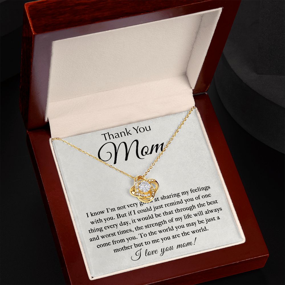 Strength Of My Life - Love Knot Necklace For Mom
