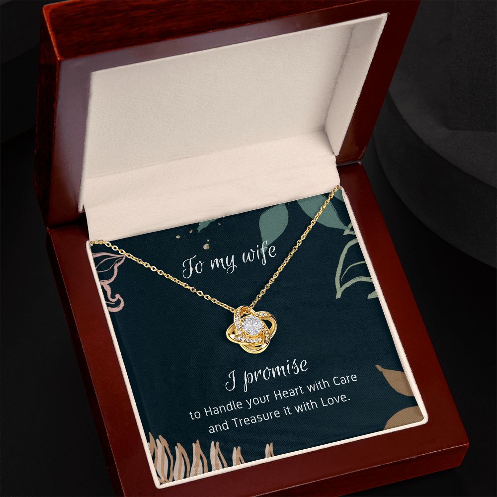 I Promise - Love Knot Necklace For Wife