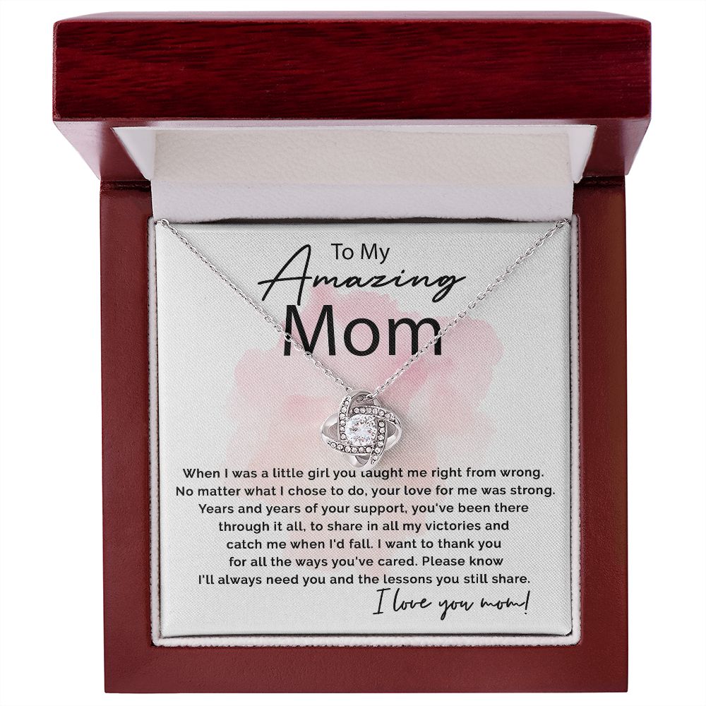 All The Ways You've Cared - Love Knot Necklace For Mom