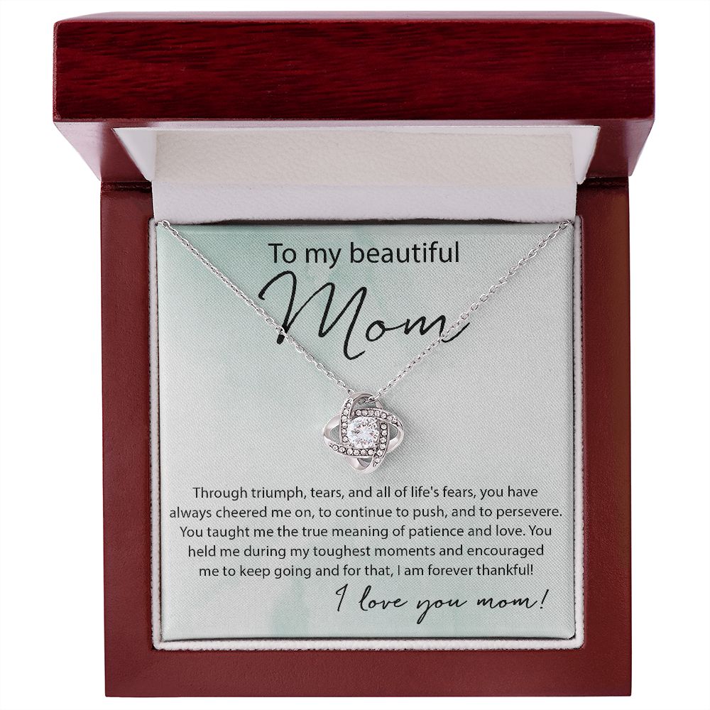 Patience And Love - Love Knot Necklace For Mom