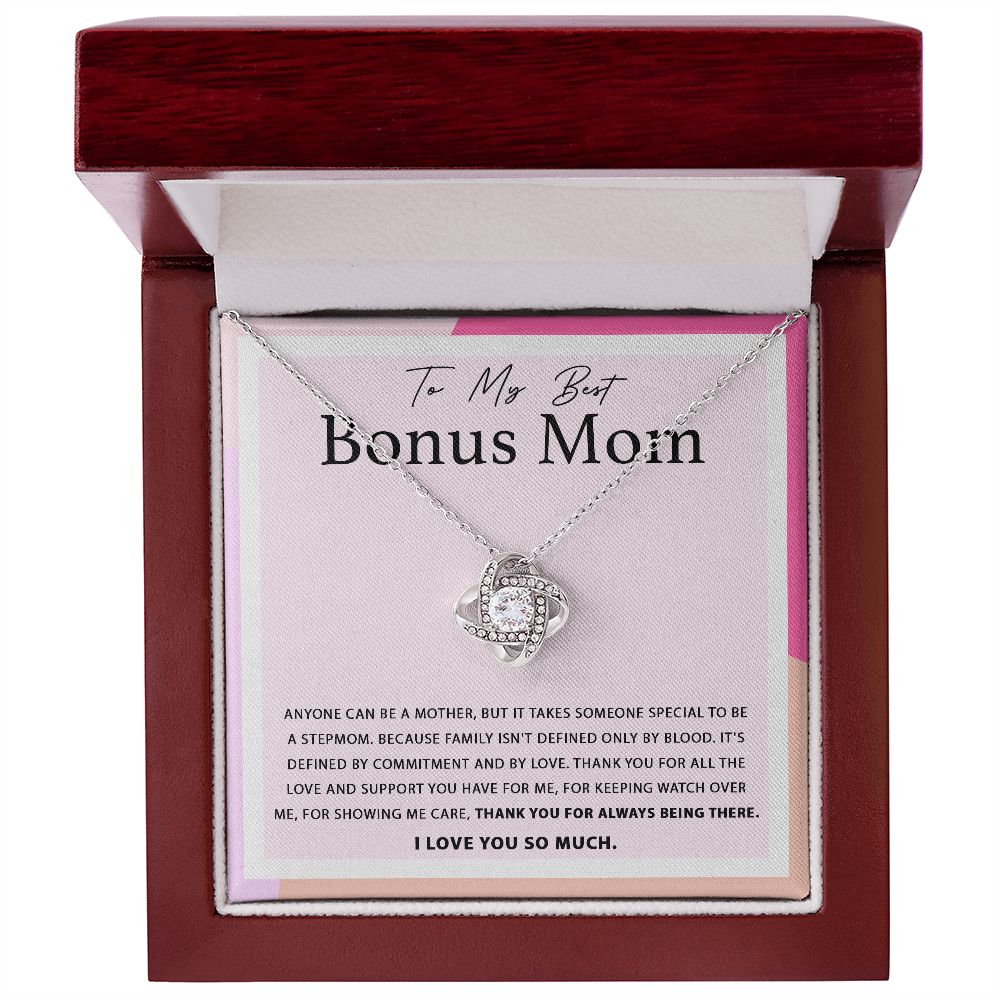 For Always Being There - Love Knot Necklace For Bonus Mom