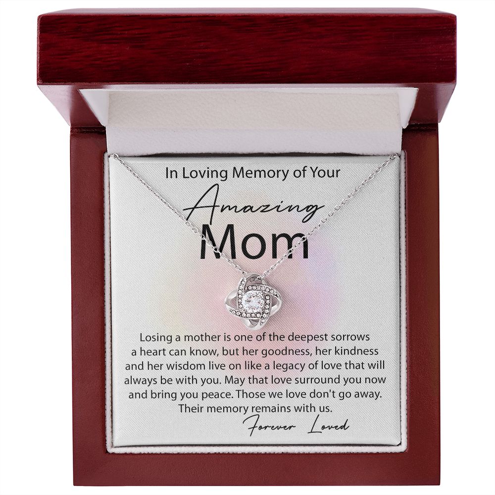 Love Knot Necklace In Memory Of Mom