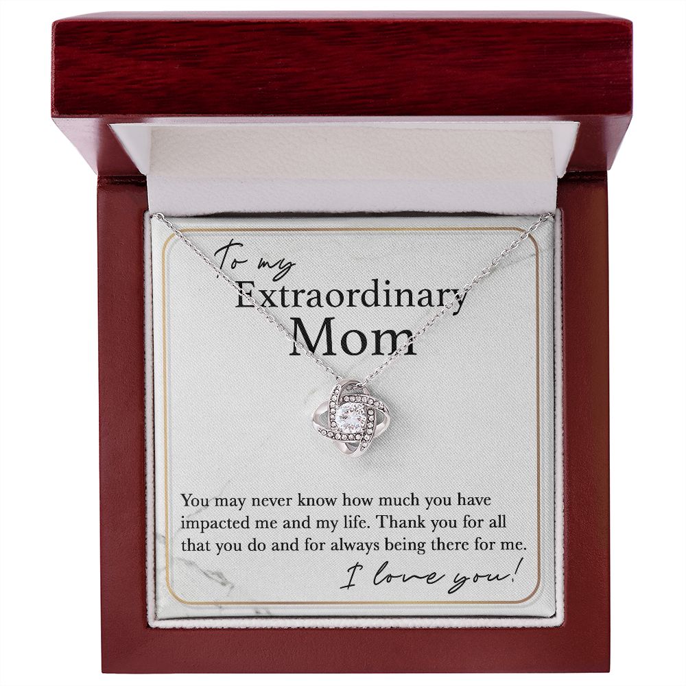 Always There For Me - Love Knot Necklace For Mom