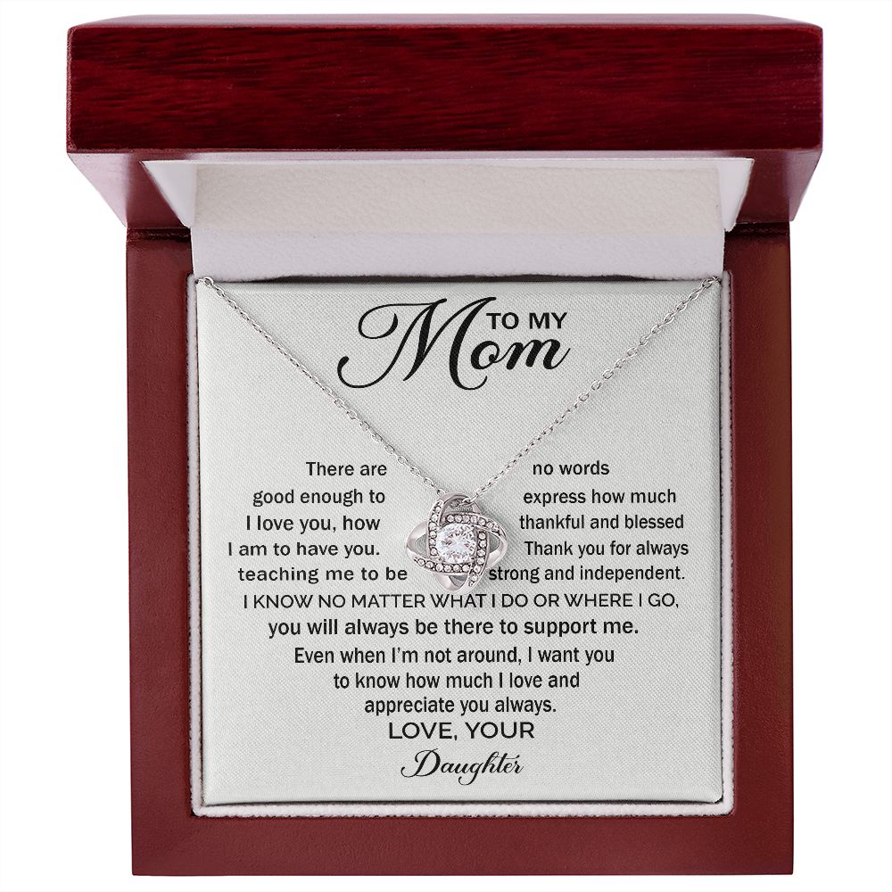 Appreciate You Always - Love Knot Necklace For Mom