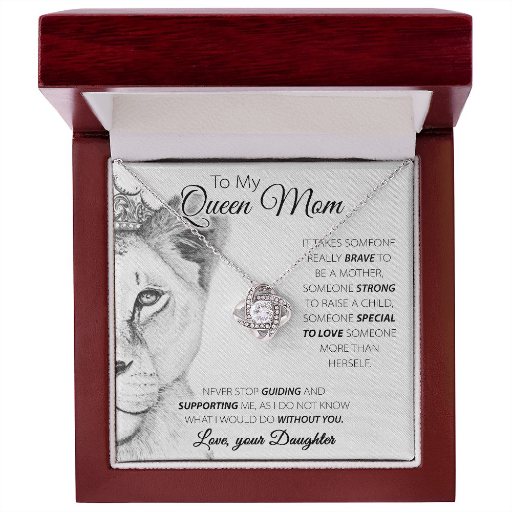 Queen Mom - Love Knot Necklace For Mom