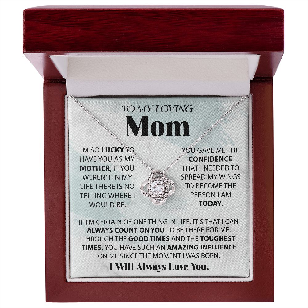 Lucky To Have You - Love Knot Necklace For Mom