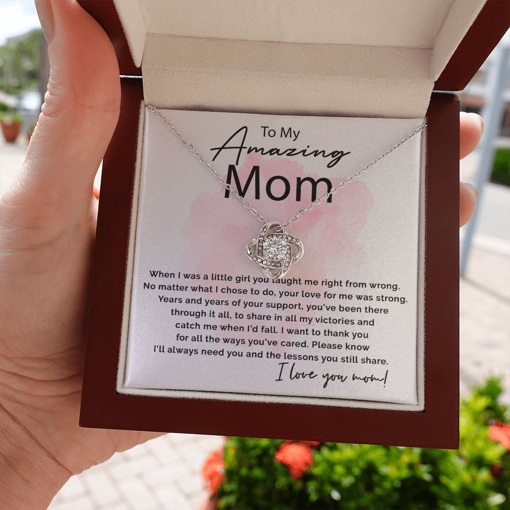 All The Ways You've Cared - Love Knot Necklace For Mom