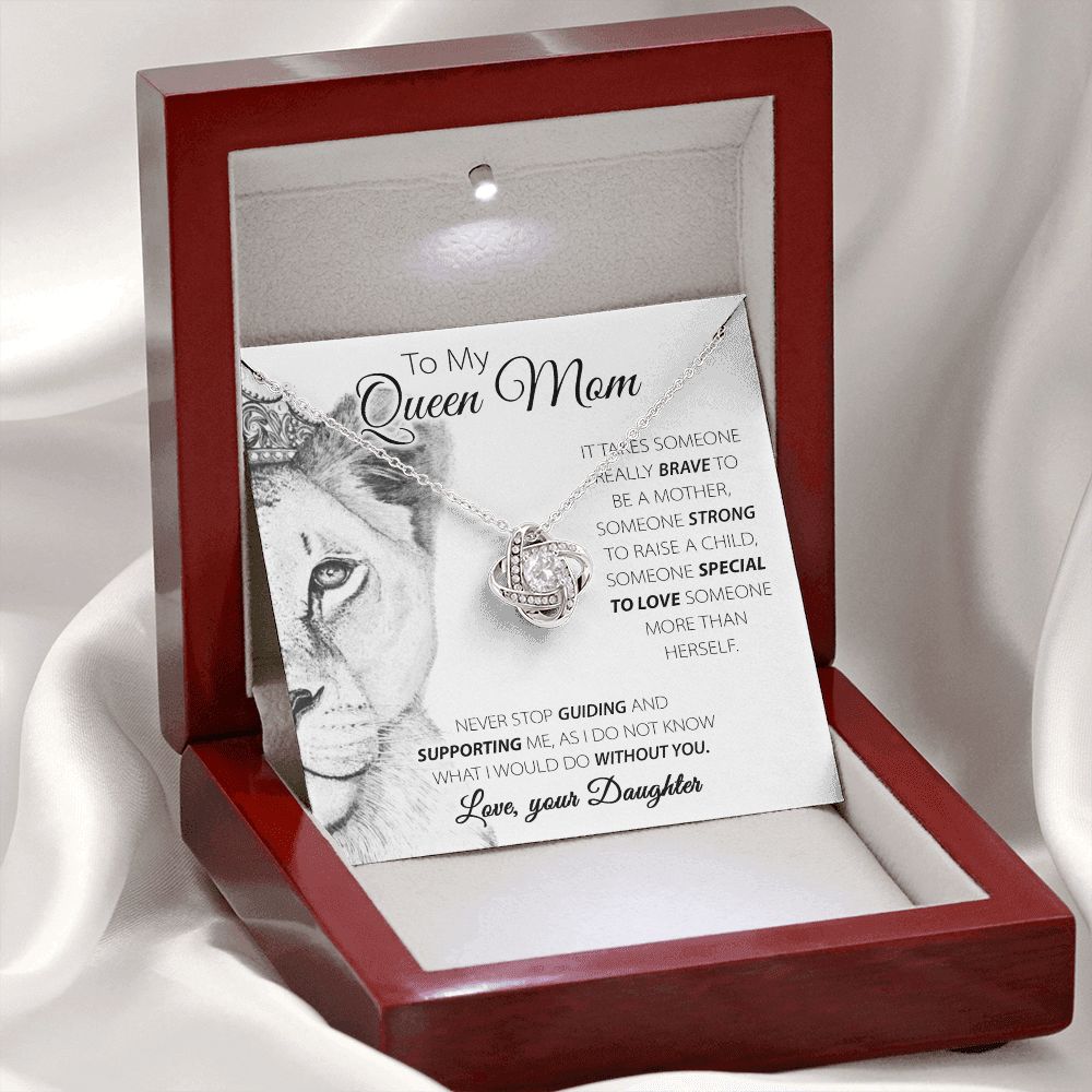 Queen Mom - Love Knot Necklace For Mom