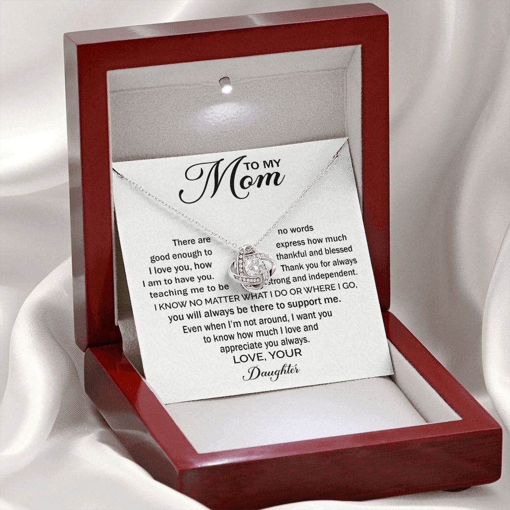 Appreciate You Always - Love Knot Necklace For Mom