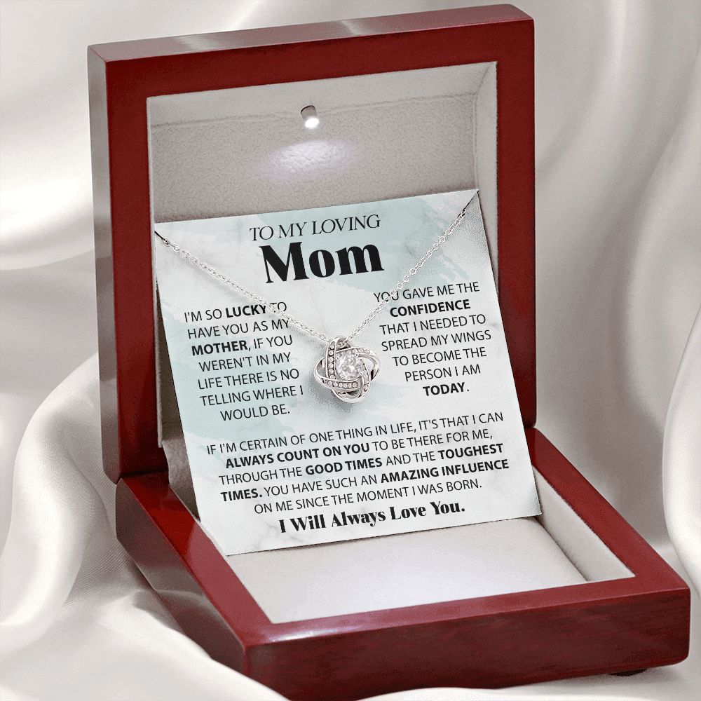 Lucky To Have You - Love Knot Necklace For Mom