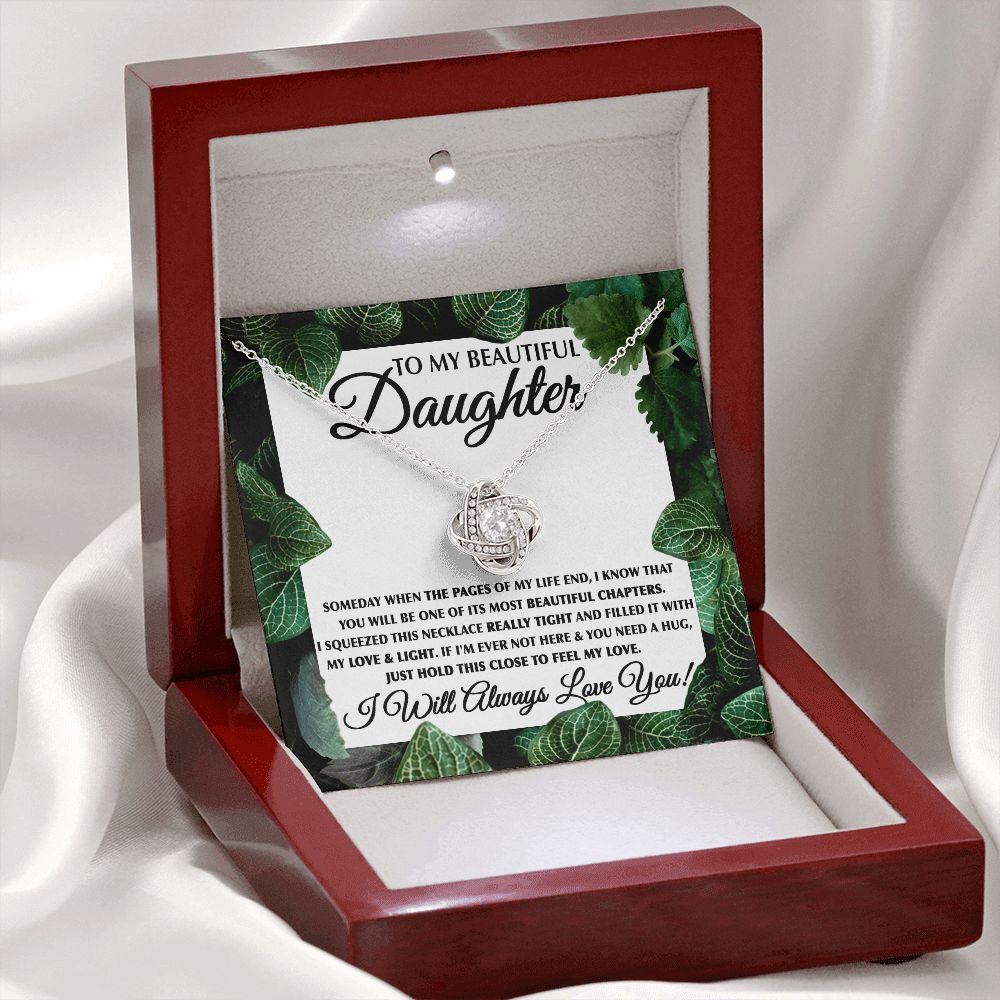 My Love & Light - Love Knot Necklace For Daughter